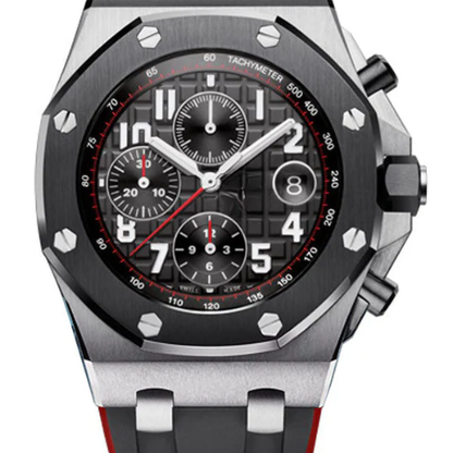 AP Royal Oak Offshore Black Red – Black Leather – 43mm