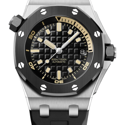 AP Royal Oak Offshore Black OFFs – Grey Rubber – 42mm