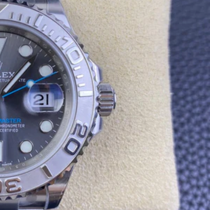 RLX Yacht-Master 40 with a dark rhodium dial and platinum bezel