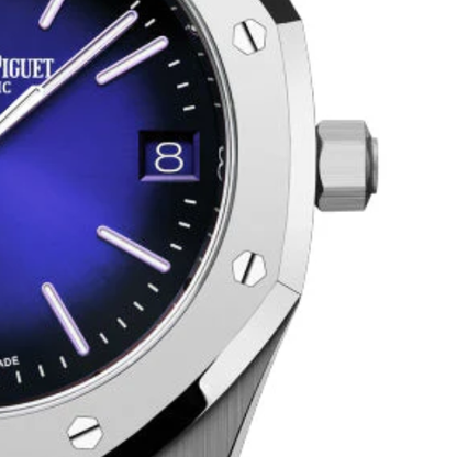 AP Royal Oak Blue Dial – 904L White Steel – 41mm